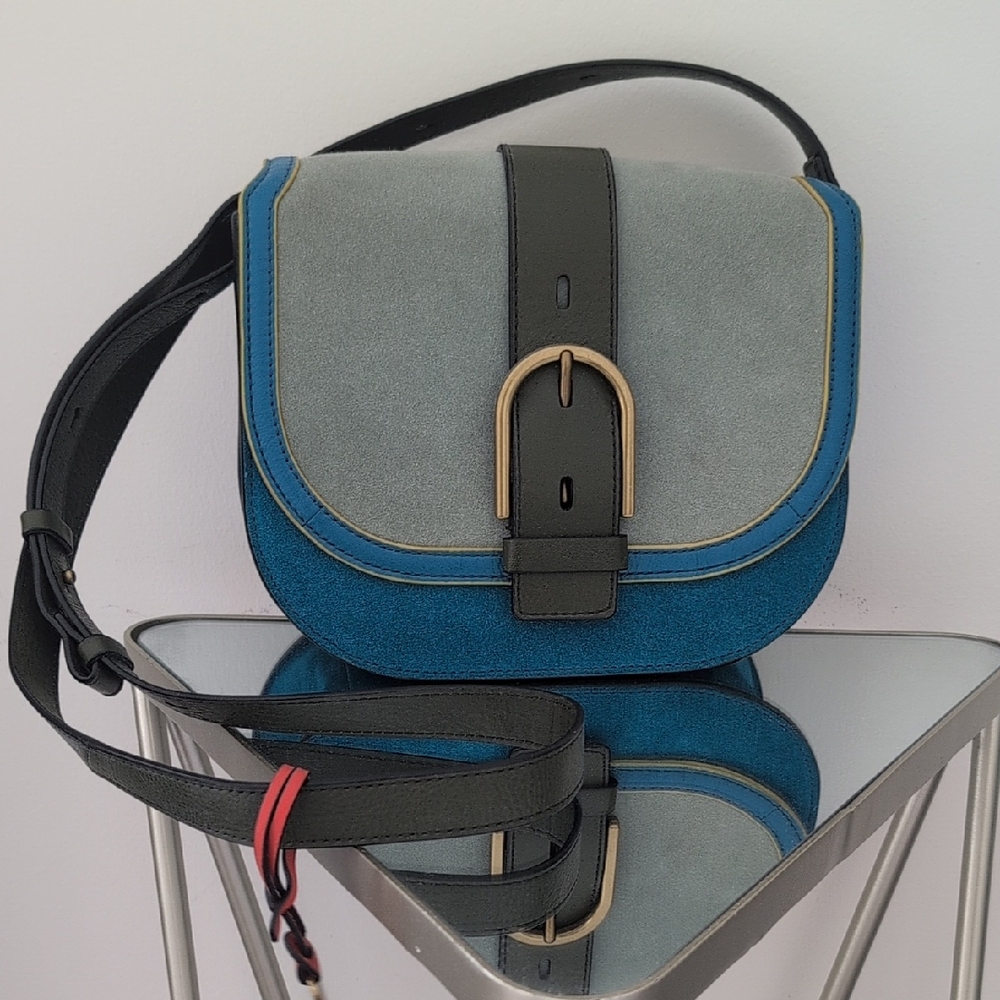 Fossil Suede Boho Small Crossbody Bag